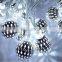 20LED Patio light Moroccan Ball Lantern Fairy Chain String Lights Garden Lamp