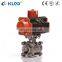 Q611F series 3 pieces air actuator thread connection pneumatic ball valve