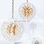Modern Indoor Design Dandelion Crystal Lighting For Restaurant Decor Chain Glass Chandelier Pendant Light