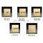 Type 86 concealed retro gold switch socket panel Nordic minimalist home improvement theme brass lever electrical wall switch