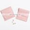 PandaSew 8x8cm Luxury Microfiber Jewelry Pouch for Fashion Earrings Necklaces Packaging Custom Logo