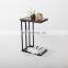 Small furniture living room bedroom Mobile Slide Under Couch Sofa Snack End Coffee Side Table With wheels Castors