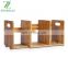 Natural environmental protection bamboo telescopic desktop document book shelf