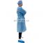 Disposable Laminated Gowns Blue Surgical Gown AAMI LEVEL 2