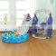 Kindergarten plastic swing boy indoor combination plastic slide and swing set indoor playground equipment for kids