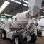 Mobile concrete mixer truck 2.0m3 with hydraulic self-loading system