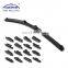 CLWIPER Auto accessories soft windshield wiper blade with 13 adapters for 99% cars