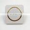 Yaki fashion circular white and gold switch French Standard Copper accessories light household Wall switch 1 gang