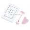 100% Natural Jade Stone Rose Quartz Face Roller Kit Guasha Stone Board Massage Kit