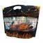 Custom resealable bolsa clear transparent stand up pouch microwavable zipper retort pouch food packaging zipper bag