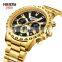 NIBOSI New Mens Watches Fashion Sport Wristwatches for Men Big Dial Top Brand Luxury Waterproof Gold Watch Men Relogio Masculino