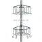multifunctional 4 tier iron wire bathroom rack shower Storage Shelf shower caddy