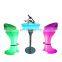 Solar Light Indoor Home Bar Outdoors LED Cocktail Table Living Room Furniture Chair LED Bar Tables