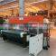 precise hydraulic 4-column roll press die cutting/leather cutting press/hydraulic travelling head cutting press machine