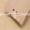 High Quality Custom Printing Logo Food grade biodegradable brown flat bottom kraft paper coffee bread bag without handles
