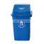 60 Liter Square Plastic Waste Bin Swing Lid Garbage Container Plastic Trash Can