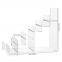 4- Tier Handbag Purse Riser Acrylic Display Shelf Transparent Acrylic Wallet Display Stand Holder Jewelry Riser Shelf