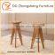 Rotated simple wooden bar chair for sales