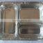 Manufacture 3-compartment aluminum foil food takeaway trays