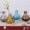 Casamotion Decorative Modern Mini Bud Amber Color Handmade Glass Flower Vase