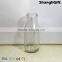 10oz Logo Glass Milk Bottle Screw Metal Lids 300ml Glass Bottles