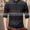 male work tops office male tops printed man long/short shirts