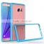 Transparent combo dual color hybrid crystal tpu & pc case for Samsung Galaxy Note 7