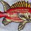 Cheap promotional fishes embroidery patches Iron on clothing fabric.