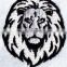Hot sales for Lion embroidery patches logos sew on apparel.