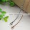 stainless steel stone interchangeable pendant necklace/multicolor color stone interchangeable necklace