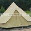 Hot sale outdoor 5M cotton canvas bell tent glamping tent