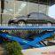 Stationary hydraulic car lifting platform, stainless steel car scissors lift