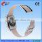 Smooth Genuine Leather Cuff Watch Band For Apple Watch with Two piece Magnetic Closure