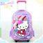 mickey Polyester Kids Trolley school bag