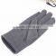 Gray Plaid Mirco Velvet Touch Screen Men Gloves Metal Rivets