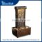 Slate tower artificial indoor water fountain with LED light