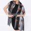 Fashion jacquard viscose plaid scarf