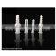 PE Plastic expansion tube 500Pcs 10mm Pipe Screw White Plastic Expand Tube Wall Plugs nylon bulge anchor the rubber plug