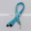 Custom ecofriendly polyester lanyard neck strap key chain