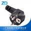 Power cord with Euro big-size plug socket