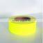 high visibility fluorescent yellow reflective tape clothing material sew on bag, gloves, cap, safety garment