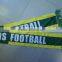 Custom Design Promotional Printed Silk Like Material Soccer Fans Scarf