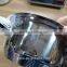 stainless steel thick bottom pot induction compatible with spiral bottom
