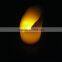 white real burning candle crater shape led flameless firelight candles