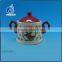 handmade ceramic tea sugar and coffee storage jars christmas canisters