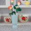 tall cylinder clear vase decor clay vase