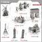 Full Metal Stainless Steel DIY glue-free stereoscopic 3D assembly model steam locomotive locomotive puzzle