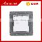 New design metal materal 3gang 1way electric wall switch for home switch