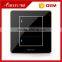 2016 hot sale products Crystal Acrylic glass 3 gang 1 way wall touch switch