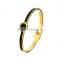 Men And Women Stainless Steel Yellow Gold Bracelet Carving Roman Numerals Lover Cuff Bangles